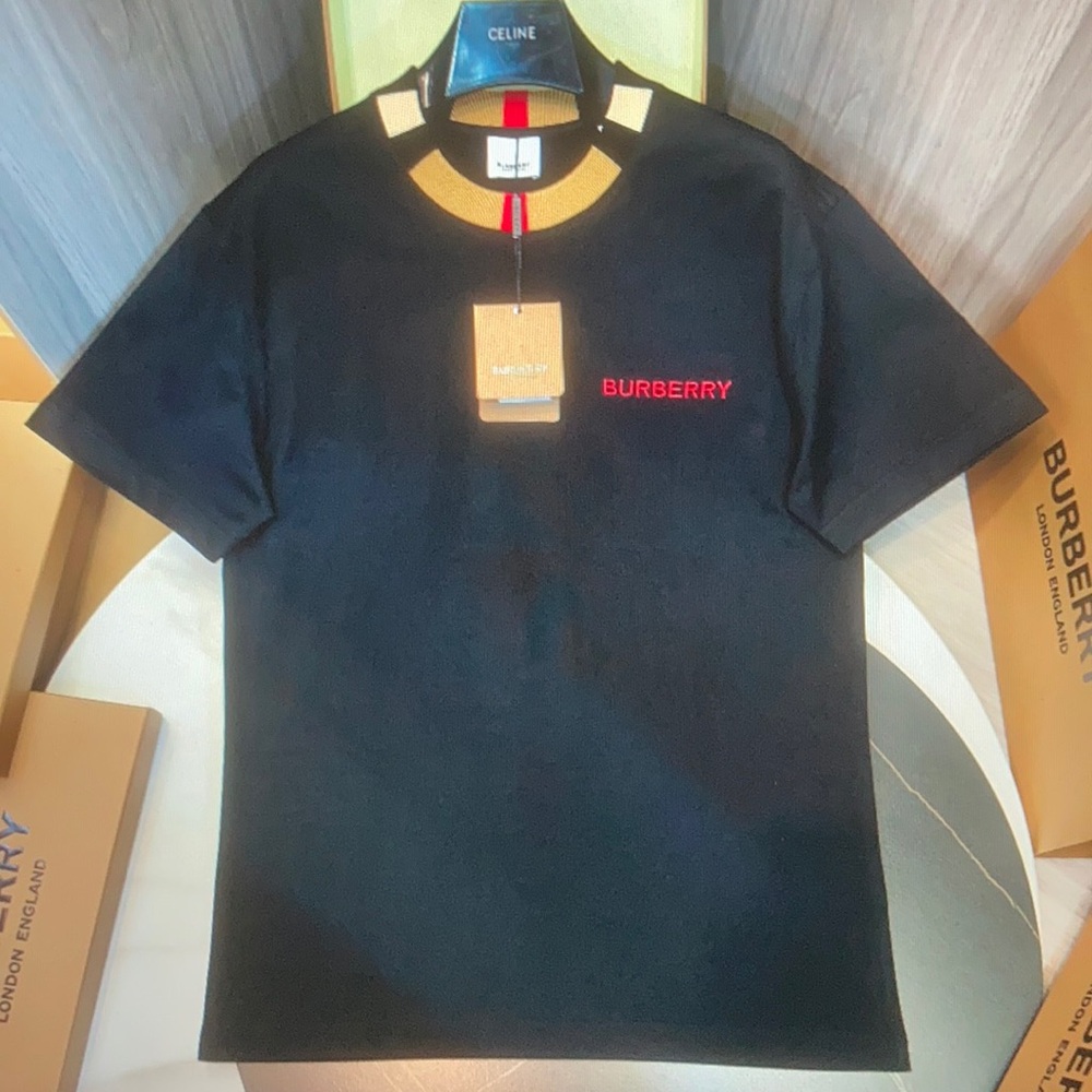 Burberry Polo Shirt Men’s size Xlarge Black collared short sleeve